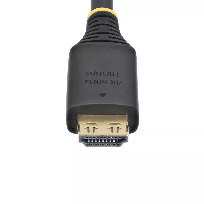 StarTech.com 15ft (4,5 m) HDMI 2.0 laidas su griebimo jungtimis, 4K 60Hz / 1440p 144Hz, HDR10 / HDCP 2.2 / ARC, 18Gbps, UHD, TPE apvalkalas