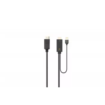 MicroConnect HDMI-DP-CON1 adapterio kabelis HDMI į DisplayPort 1 m juodas