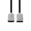 Microconnect HDMISUPERSLIM2M HDMI kabelis 2 m HDMI A tipas (Standartinis) Juodas, Metalinis