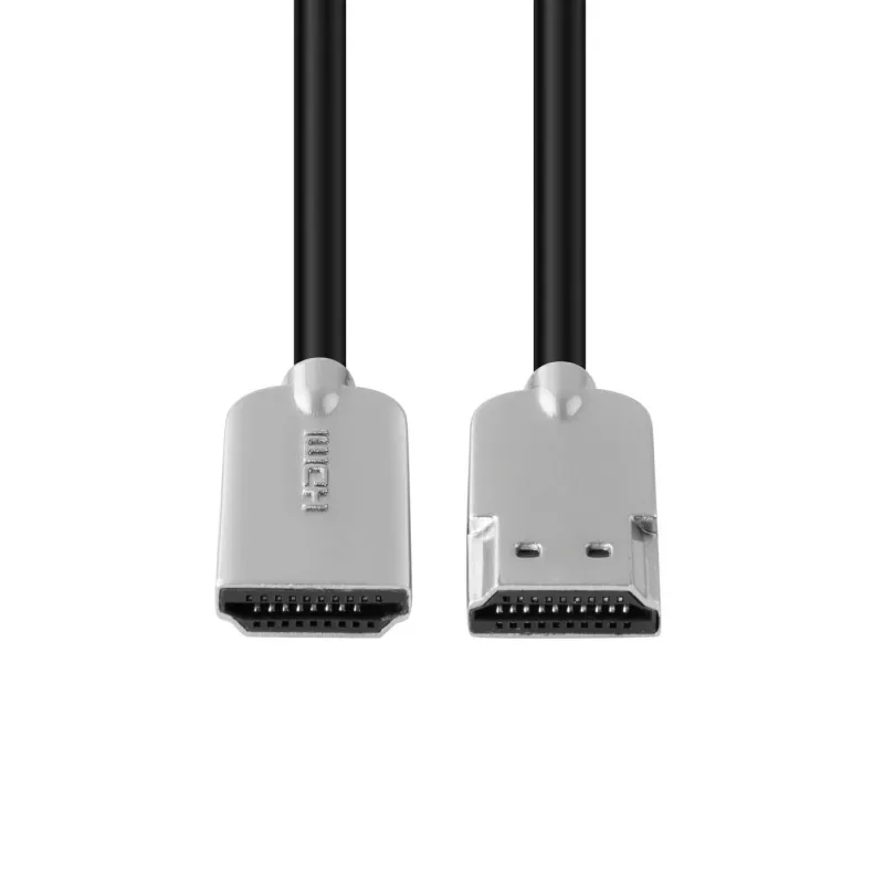 Microconnect HDMISUPERSLIM2M HDMI kabelis 2 m HDMI A tipas (Standartinis) Juodas, Metalinis