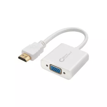 Microconnect HDMVGA1 vaizdo adapteris 0,15 m HDMI A tipo (standartinis) – VGA (D-Sub) baltas