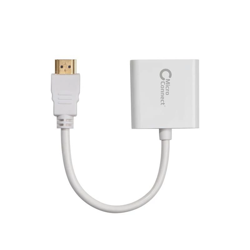 Microconnect HDMVGA1 vaizdo adapteris 0,15 m HDMI A tipo (standartinis) – VGA (D-Sub) baltas