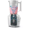 Stalinis blenderis Philips HR2041/00 — 450 W, 1,9 l plastikinis dubuo, nerūdijančio plieno peiliai, baltas