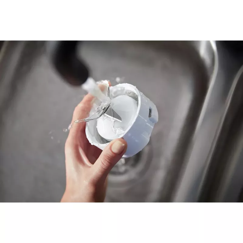 Stalinis blenderis Philips HR2041/00 — 450 W, 1,9 l plastikinis dubuo, nerūdijančio plieno peiliai, baltas