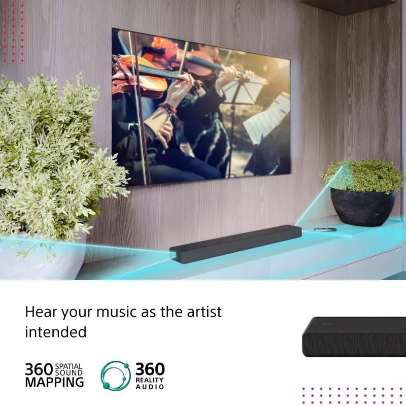 Sony HT-A3000 garso juosta juoda 3.1 kanalų 250 W