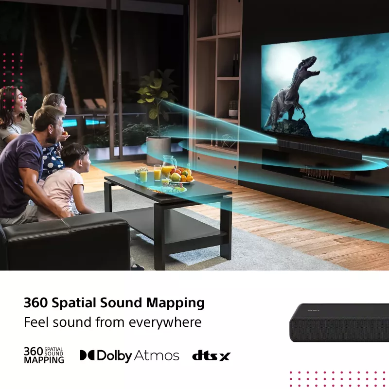 Sony HT-A3000 garso juosta juoda 3.1 kanalų 250 W