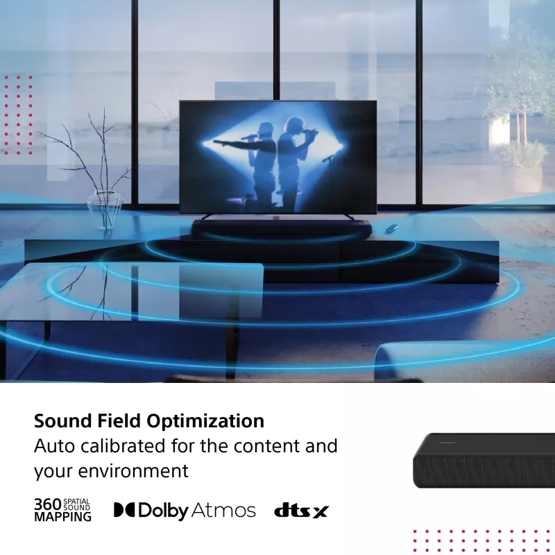 Sony HT-A3000 garso juosta juoda 3.1 kanalų 250 W