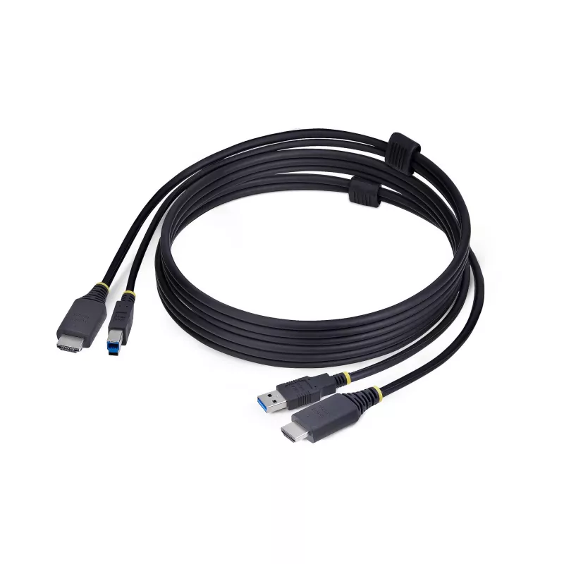 StarTech.com 1,8 m HDMI ir USB 5Gbps KVM kabelis, 4K 60Hz, HDMI 2.0 ir USB kombinuotas kabelis KVM jungikliams