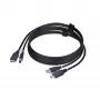 StarTech.com 1,8 m HDMI ir USB 5Gbps KVM kabelis, 4K 60Hz, HDMI 2.0 ir USB kombinuotas kabelis KVM jungikliams