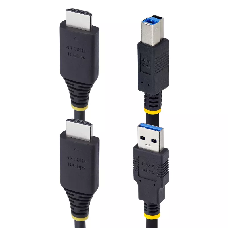StarTech.com 1,8 m HDMI ir USB 5Gbps KVM kabelis, 4K 60Hz, HDMI 2.0 ir USB kombinuotas kabelis KVM jungikliams
