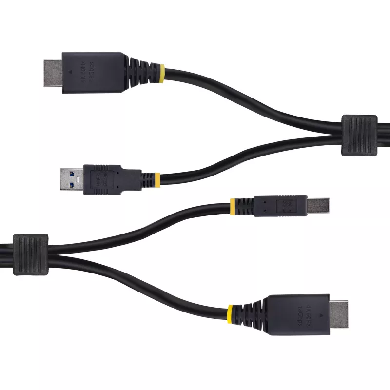 StarTech.com 1,8 m HDMI ir USB 5Gbps KVM kabelis, 4K 60Hz, HDMI 2.0 ir USB kombinuotas kabelis KVM jungikliams