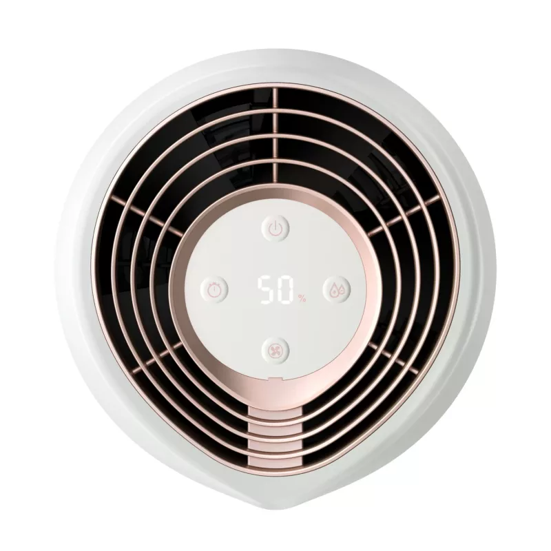 Drėkintuvas Philips HU2716/10 – 2 L bakas, 17 W, 220–240 V, baltas/rožinis auksas, kompaktiškas 220×220×350 mm
