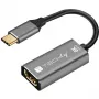 Techly IADAP-USBC-HDMI8 USB-C į HDMI adapteris, 7680 x 4320 pikseliai, juoda, sidabrinė
