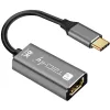 Techly IADAP-USBC-HDMI8 USB-C į HDMI adapteris, 7680 x 4320 pikseliai, juoda, sidabrinė