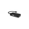 ICY BOX IB-AC1032 Mini DisplayPort į DVI-D + VGA + HDMI adapteris, juodas