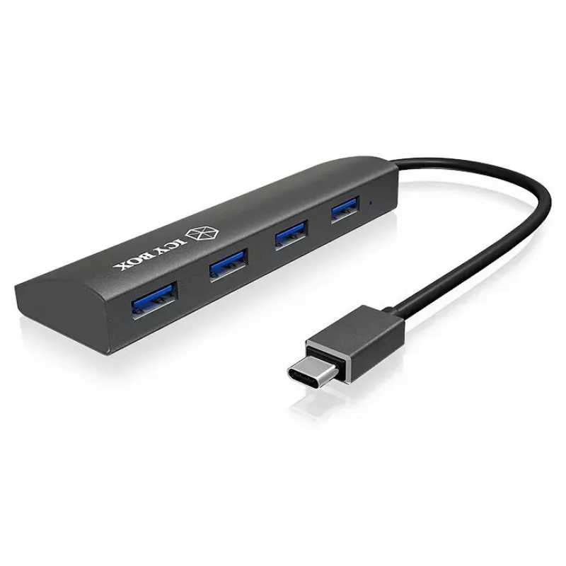 USB 3.2 Gen 1 Type-C sąsajos centras RAIDSONIC IB-AC6405-C juodas