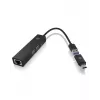 ICY BOX IB-HUB1439-LAN Laidinė USB 3.2 Gen 1 (3.1 Gen 1) Type-A jungtis Juoda