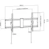 TV laikiklis Techly ICA-PLB 590 iki 90 colių (229 cm) juodas