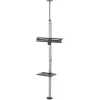 TV stovas Techly ICA-TR32 nuo grindų iki lubų, 177.8 cm (70 colių), sidabrinis