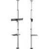TV stovas Techly ICA-TR32 nuo grindų iki lubų, 177.8 cm (70 colių), sidabrinis