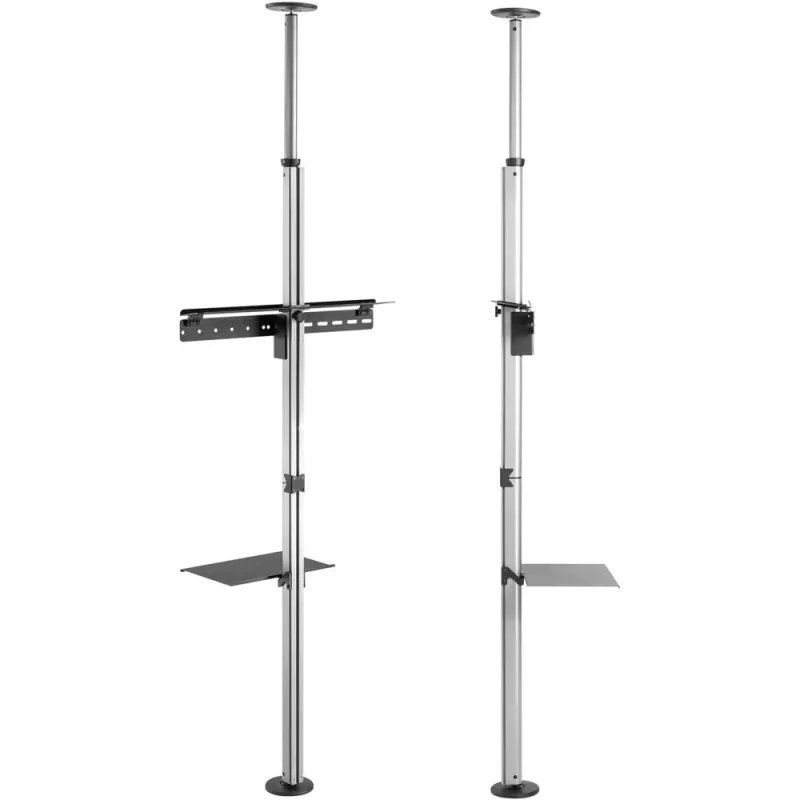 TV stovas Techly ICA-TR32 nuo grindų iki lubų, 177.8 cm (70 colių), sidabrinis