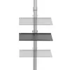 TV stovas Techly ICA-TR32 nuo grindų iki lubų, 177.8 cm (70 colių), sidabrinis