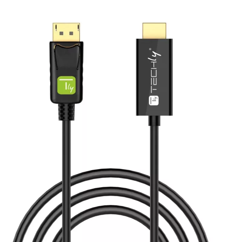 Techly Converter laidas 1m DisplayPort į HDMI 1.2 4K ICOC DSP-H12-010