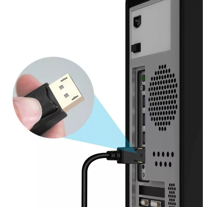 Techly Converter laidas 1m DisplayPort į HDMI 1.2 4K ICOC DSP-H12-010