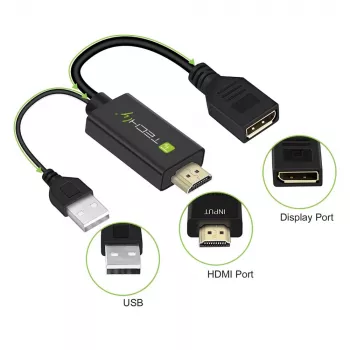 Vaizdo signalo keitiklis Techly ICOC HDMI-DP12A 4096x2160 30Hz