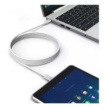 USB4 Gen 3x2 laidas Techly ICOC-MU4-40G240W1 1 m USB-C baltas