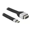 Techly ICOC-USBC-VGA vaizdo kabelio adapteris 0,12 m USB Type-C į VGA (D-Sub)