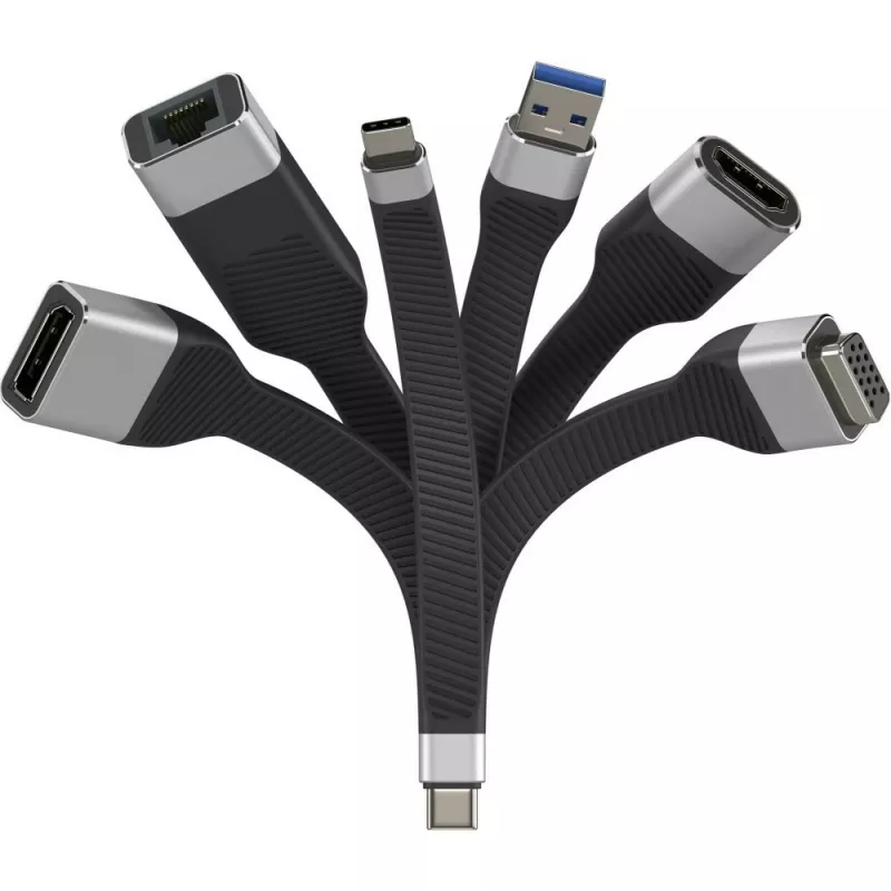 Techly ICOC-USBC-VGA vaizdo kabelio adapteris 0,12 m USB Type-C į VGA (D-Sub)