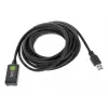 Techly ICUR3050G USB 3.2 Gen 1 (USB 3.0) ilginamasis laidas su signalo kartokliu, 5 m
