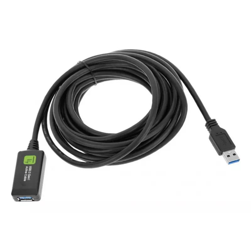 Techly ICUR3050G USB 3.2 Gen 1 (USB 3.0) ilginamasis laidas su signalo kartokliu, 5 m