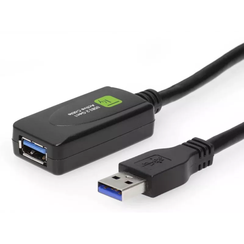 Techly ICUR3050G USB 3.2 Gen 1 (USB 3.0) ilginamasis laidas su signalo kartokliu, 5 m