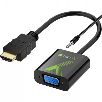 Techly HDMI į VGA keitiklis su garsu IDATA HDMI-VGA2A