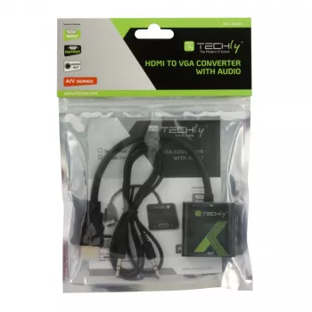 Techly HDMI į VGA keitiklis su garsu IDATA HDMI-VGA2A