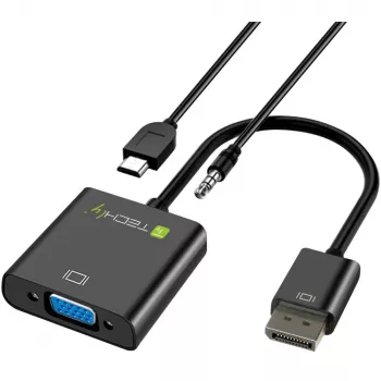 Techly HDMI į VGA adapteris su mikro USB ir garsu IDATA HDMI-VGA2AU