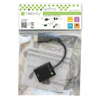 Techly HDMI į VGA adapteris su mikro USB ir garsu IDATA HDMI-VGA2AU