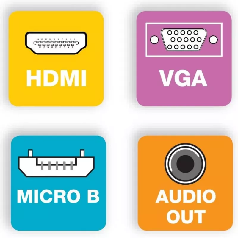 Techly HDMI į VGA adapteris su mikro USB ir garsu IDATA HDMI-VGA2AU