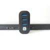 Techly IUSB3-HUB3-ROTB USB 3.2 Gen 1 trijų prievadų šakotuvas, juodas