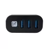 Techly IUSB3-HUB3-ROTB USB 3.2 Gen 1 trijų prievadų šakotuvas, juodas
