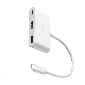 j5create JCA379EW – USB-C® į HDMI™ ir USB™ Type-A adapteris su Power Delivery