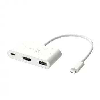 j5create JCA379EW – USB-C® į HDMI™ ir USB™ Type-A adapteris su Power Delivery