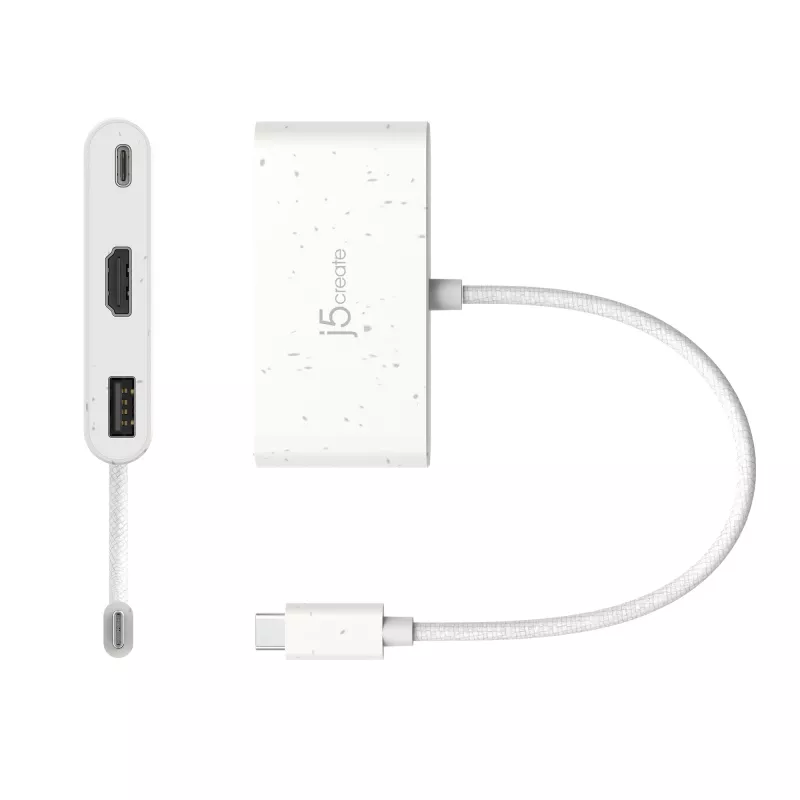 j5create JCA379EW – USB-C® į HDMI™ ir USB™ Type-A adapteris su Power Delivery