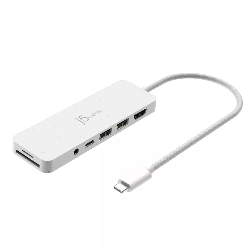 j5create JCD373EW – USB-C® kelių prievadų stotelė su Power Delivery