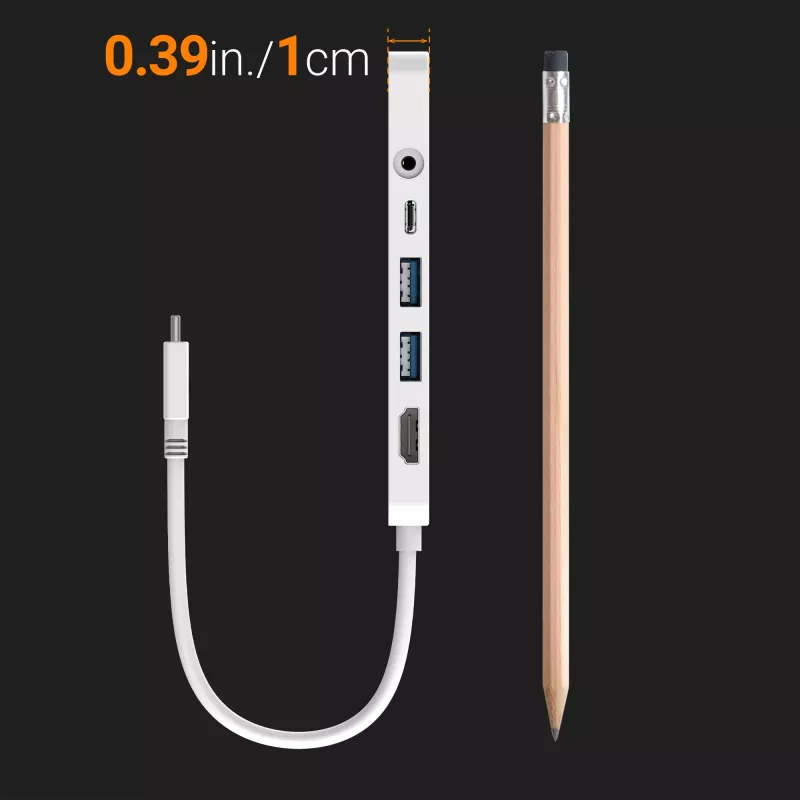 USB-C kelių prievadų adapteris j5create JCD373-N 60W Power Delivery 4K