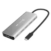 USB centras j5create JCD401 Dual 4K Multi-Port Hub sidabrinis laidinis USB 3.2 Gen 2