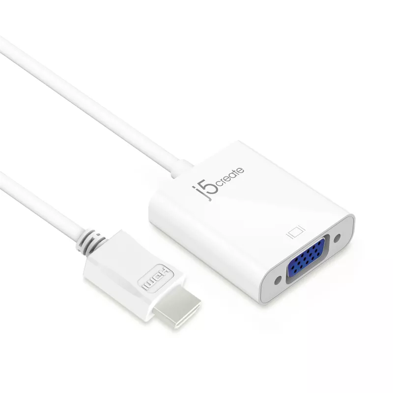 j5create JDA213 HDMI į VGA adapteris baltas 0,1 m 1920x1080P