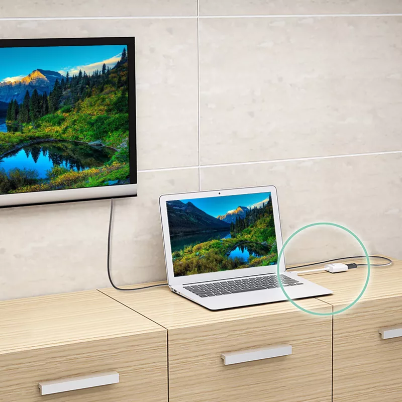 j5create JDA213 HDMI į VGA adapteris baltas 0,1 m 1920x1080P